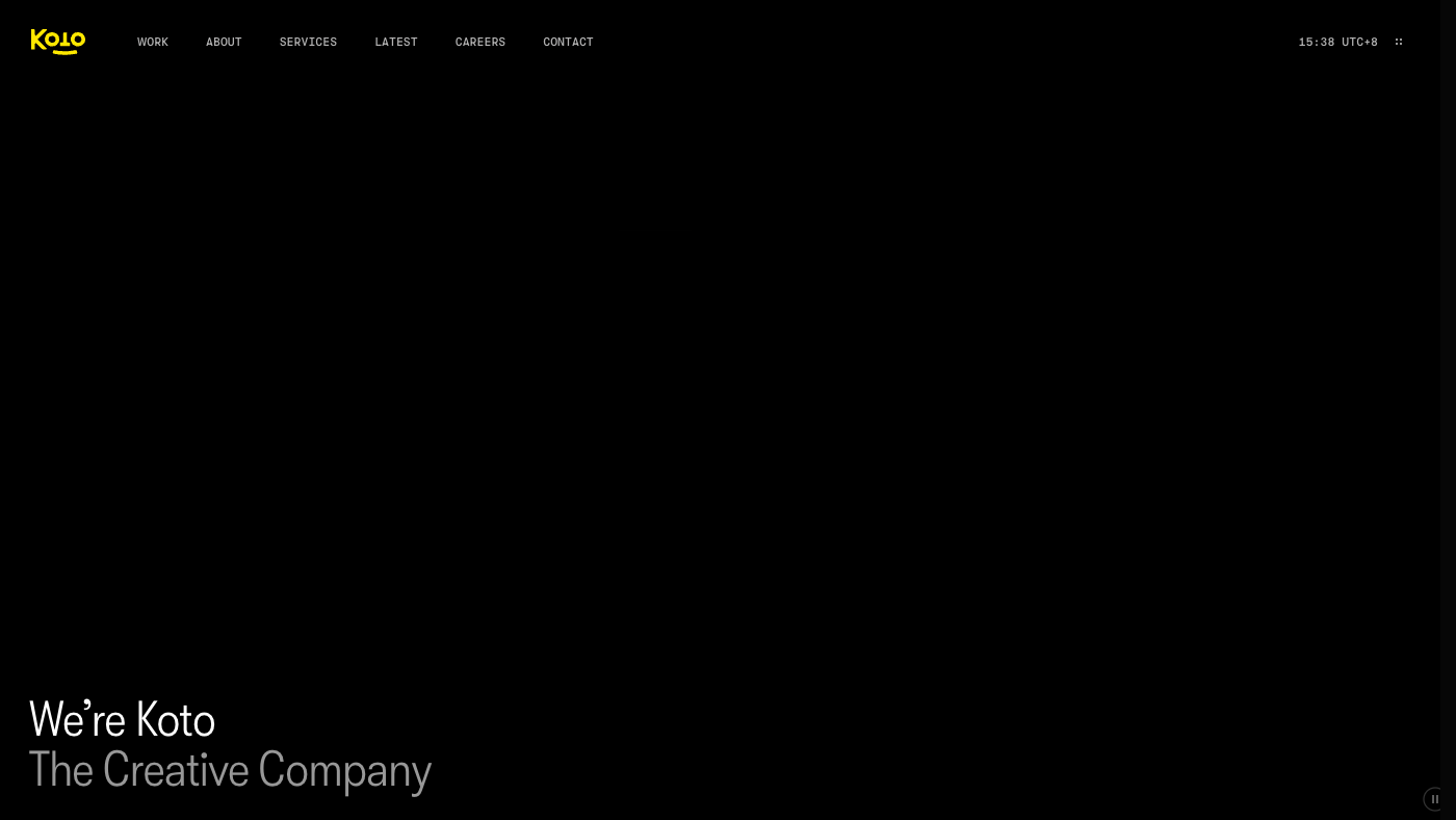 Koto official website screenshot