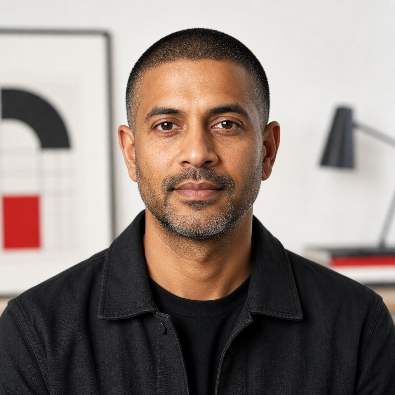 Portrait of Marcus Reed, design systems research editor for Dilate Design